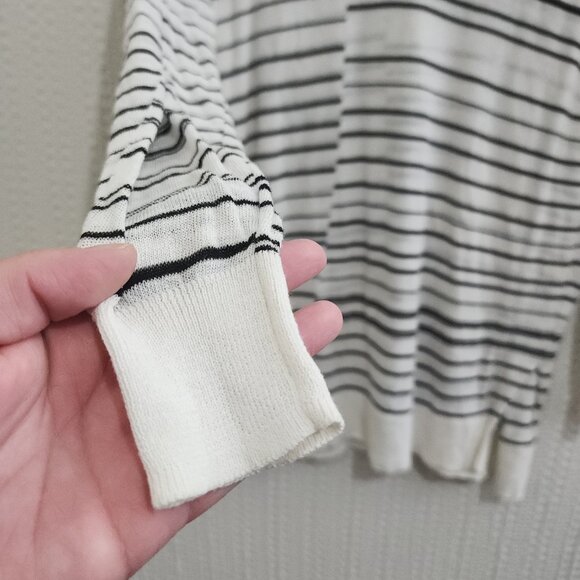 Cabi 5590 Captain Sweater White and Black Stripe Women's Size Small - Picture 7 of 10